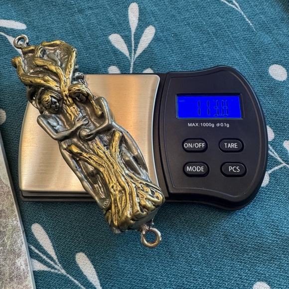 Yaakov Heller and Adam and Eve 925 Silver 2 tone Tree of Life Mezuzah - Picture 5 of 5